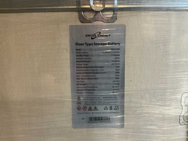 2026 knye energy kny51300 lifepo4 energieopslagbatterij 15,36 kwh – 51,2 v / 300 ah - afbeelding 9 van  9