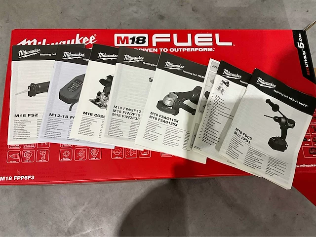 2026 milwaukee 6 delige accu combiset - afbeelding 3 van  13