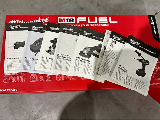 2026 milwaukee 6 delige accu combiset - afbeelding 3 van  11