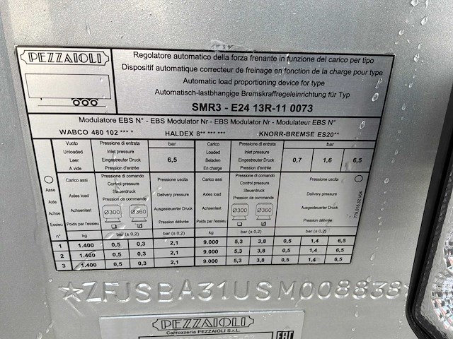 2026 pezzaioli sba31/g vee transporteur “3 lagen” - afbeelding 11 van  21