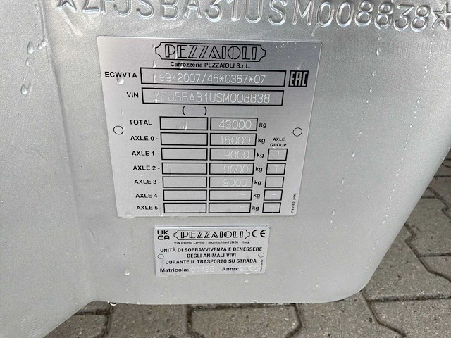 2026 pezzaioli sba31/g vee transporteur “3 lagen” - afbeelding 13 van  21