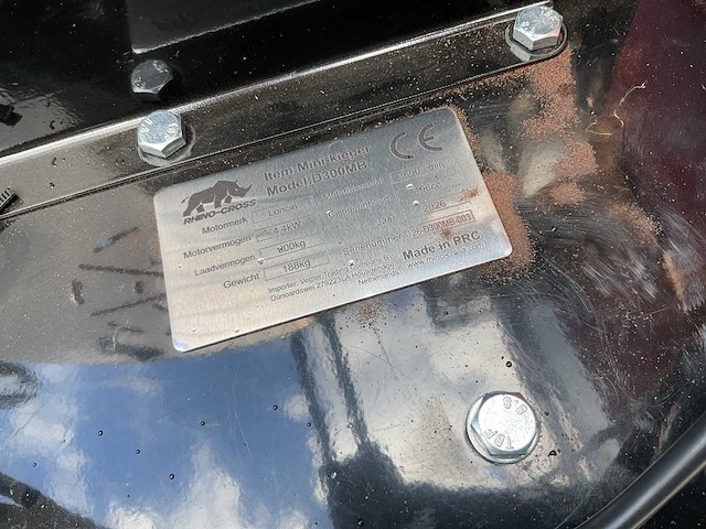 2026 rhino-cross d300mb mini dumper - afbeelding 5 van  49