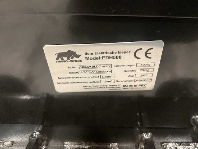 2026 rhino-cross edh500 elektrische dumper - afbeelding 17 van  72