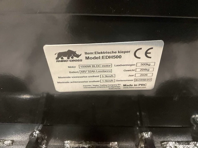 2026 rhino-cross edh500 elektrische dumper - afbeelding 17 van  81