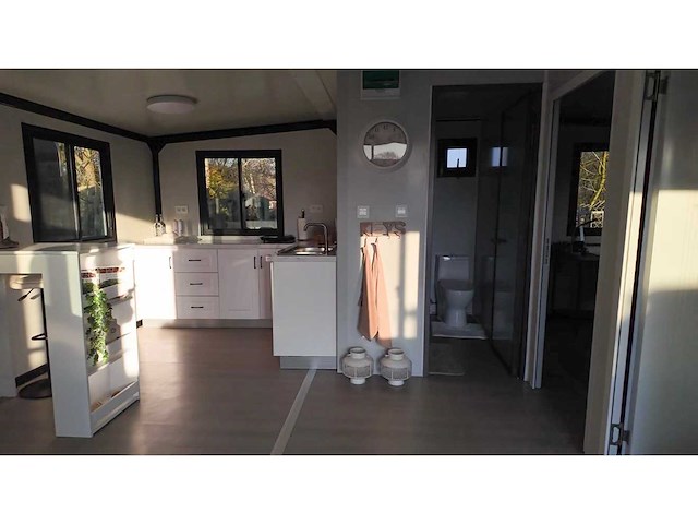 2026 rhino-houses 36,5 m2 2 slaapkamers, badkamer en keuken mobiele woonunit / tiny house met luifel / balkon - afbeelding 23 van  52