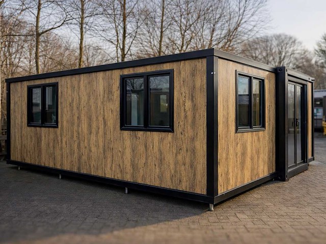 2026 rhino-houses 36,5 m2 2 slaapkamers, badkamer en keuken mobiele woonunit / tiny house met luifel / balkon - afbeelding 3 van  52