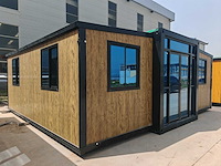 2026 rhino-houses 36,5 m2 2 slaapkamers, badkamer en keuken mobiele woonunit / tiny house met luifel / balkon - afbeelding 4 van  52