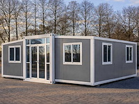 2026 rhino houses 36,5 m2 2 slaapkamers, badkamer en keuken mobiele woonunit / tiny house - afbeelding 1 van  38