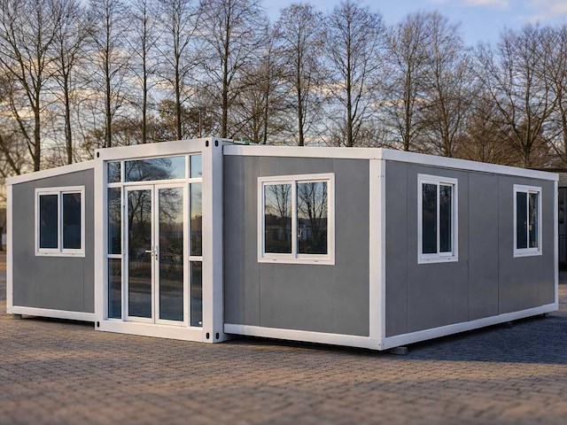 2026 rhino houses 36,5 m2 2 slaapkamers, badkamer en keuken mobiele woonunit / tiny house - afbeelding 1 van  58