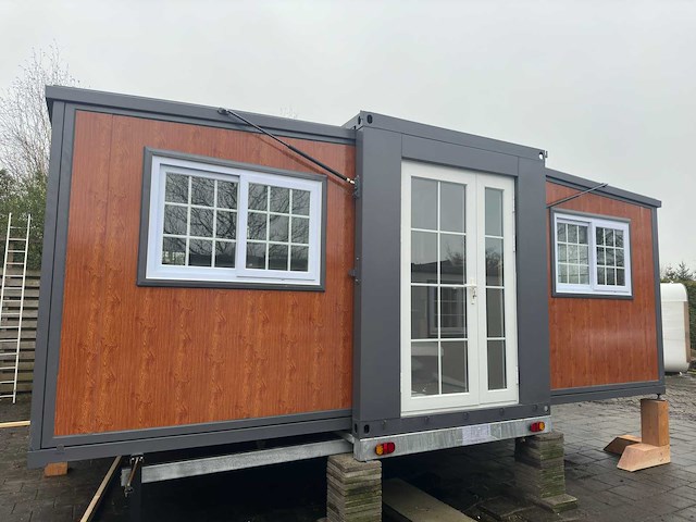 2026 rhino houses 36,5 m2 mobiele woonunit / tiny house op trailer compleet - afbeelding 12 van  105