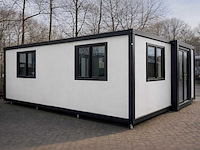 2026 rhino houses 36,5 m2 wit 2 slaapkamers, badkamer en keuken mobiele woonunit / tiny house met luifel / balkon - afbeelding 23 van  74