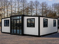 2026 rhino houses 36,5 m2 wit 2 slaapkamers, badkamer en keuken mobiele woonunit / tiny house
