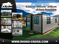 2026 rhino houses 36,5 m2 zwart 2 slaapkamers, badkamer en keuken mobiele woonunit / tiny house met luifel / balkon - afbeelding 47 van  49