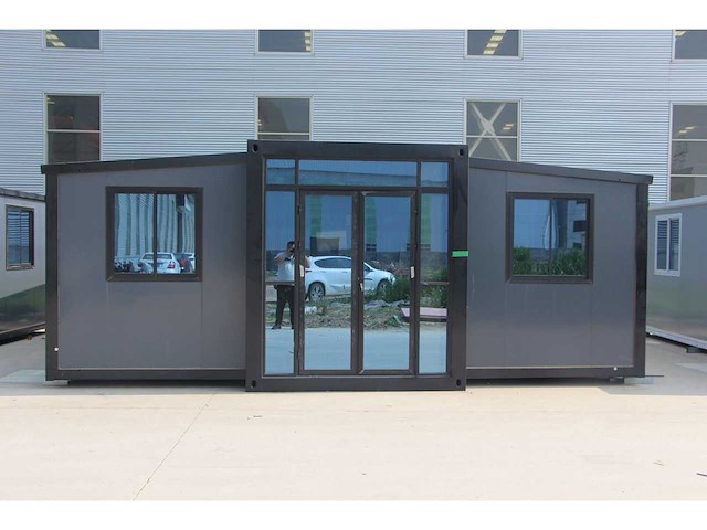 2026 rhino houses 36,5 m2 zwart 2 slaapkamers, badkamer en keuken mobiele woonunit / tiny house met luifel / balkon - afbeelding 52 van  73