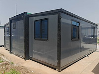 2026 rhino houses 36,5 m2 zwart 2 slaapkamers, badkamer en keuken mobiele woonunit / tiny house met luifel / balkon - afbeelding 61 van  73