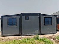 2026 rhino houses 36,5 m2 zwart 2 slaapkamers, badkamer en keuken mobiele woonunit / tiny house met luifel / balkon - afbeelding 70 van  73