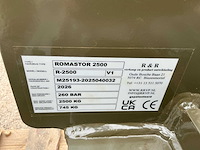 2026 r&r romastor r-2500 v1 hydraulisch 360° roterend vorkenbord - afbeelding 10 van  10