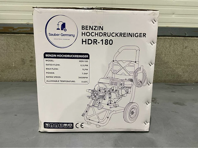 2026 sauber germany hdr-180 hogedrukreiniger - afbeelding 6 van  10