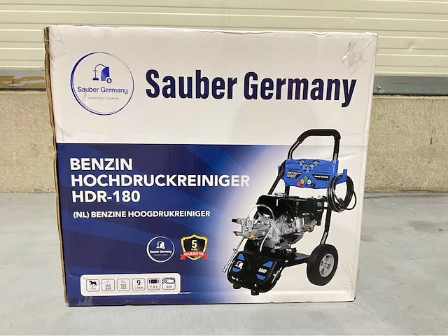2026 sauber germany hdr-180 hogedrukreiniger - afbeelding 9 van  10