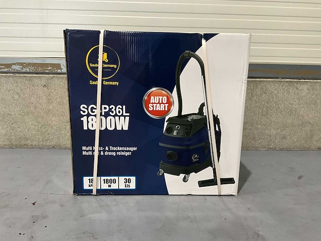 2026 sauber germany sg-p36l bouwstofzuiger nat/droog - afbeelding 7 van  15