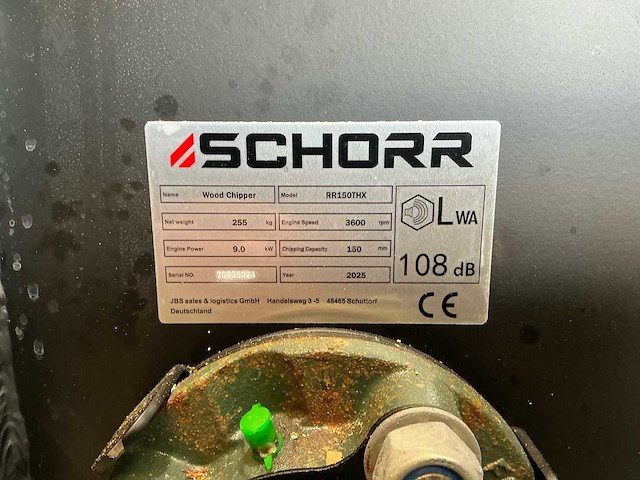 2026 schorr rr150thx houthakselaar - afbeelding 7 van  9