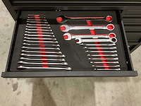 2026 silverstahl 14 lades 344 pcs si/533 profline ep2415-2506 gereedschapswagen - afbeelding 4 van  6