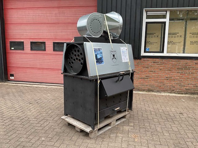 2026 spartan shs-100w industriële houtkachel met blower - afbeelding 3 van  16