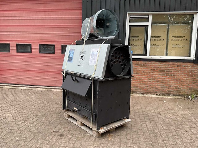 2026 spartan shs-100w industriële houtkachel met blower - afbeelding 15 van  16
