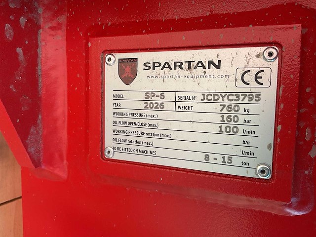 2026 spartan sp-6 hydraulische sloophamer voorzetapparatuur - afbeelding 7 van  15