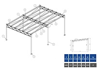 2026 staalconstructie (6,00x8,00 mtr) (48m²) - afbeelding 1 van  2