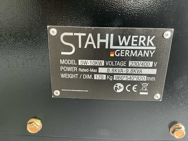 2026 stahl werk sw-10kw diesel aggregaat/noodstroomgenerator - afbeelding 6 van  15