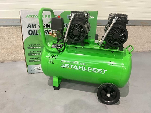 2026 stahlfest sf1100-115ac 50 liter hogedrukcompressor - afbeelding 1 van  11