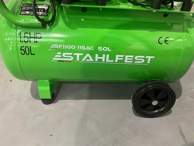 2026 stahlfest sf1100-115ac 50 liter hogedrukcompressor - afbeelding 8 van  11