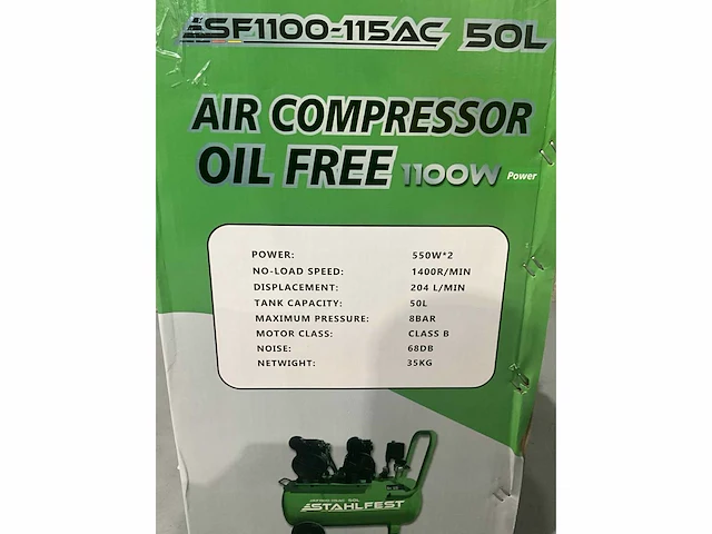 2026 stahlfest sf1100-115ac 50 liter hogedrukcompressor - afbeelding 3 van  11