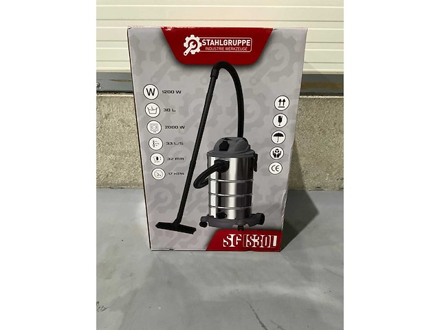 2026 stahlgruppe sgis30l 30 liter industriële stofzuiger nat/droog - afbeelding 2 van  10