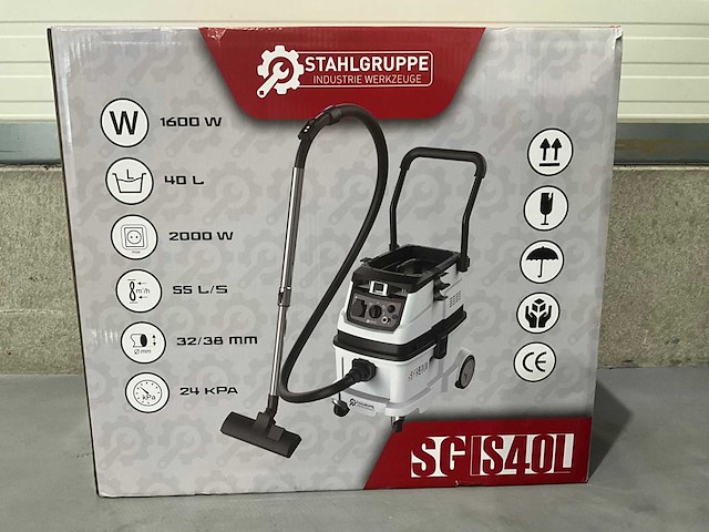 2026 stahlgruppe sgis40l bouwstofzuiger - afbeelding 3 van  9