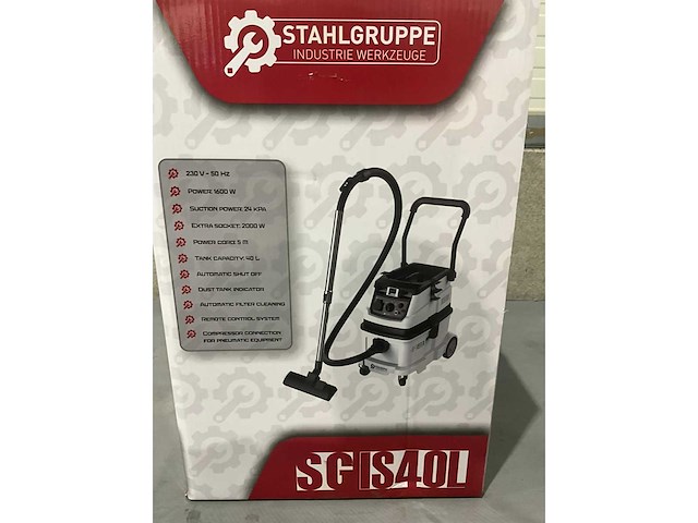 2026 stahlgruppe sgis40l bouwstofzuiger - afbeelding 6 van  14