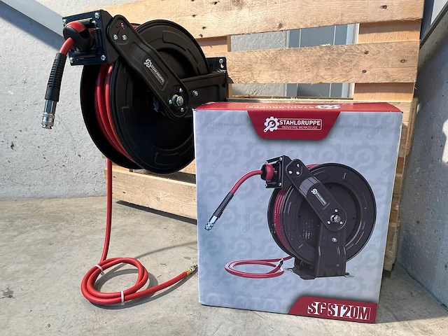 2026 stahlgruppe sgst20m 20 meter slang\lucht haspel - afbeelding 5 van  14