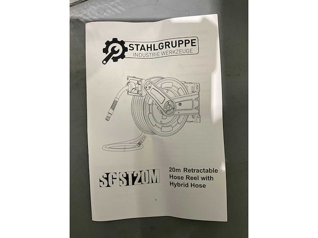 2026 stahlgruppe sgst20m slang\lucht haspel - afbeelding 2 van  9