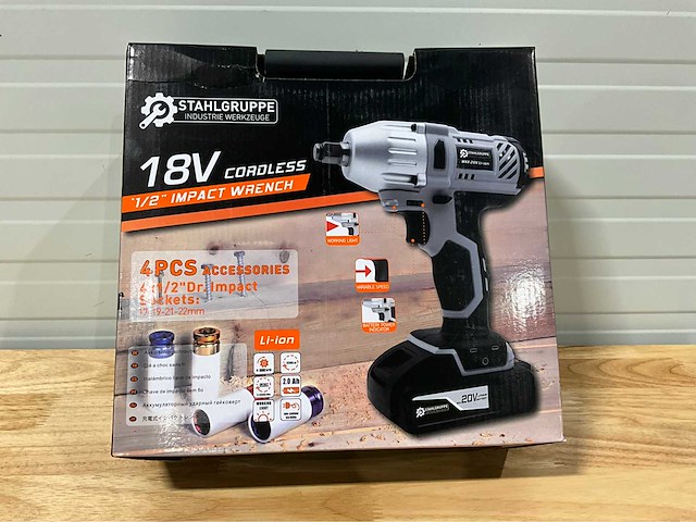 2026 stahlgruppe slagmoersleutel accu gereedschap - afbeelding 6 van  7