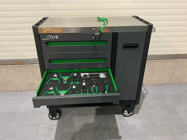 2026 stahlwerk germany sw 8 gereedschapswagen - afbeelding 8 van  26