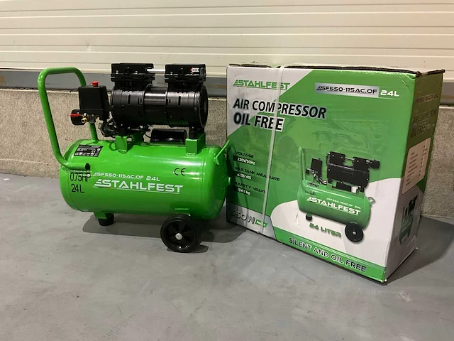 2026 stahlwerk sf550-115 24 liter luchtcompressor - afbeelding 8 van  9