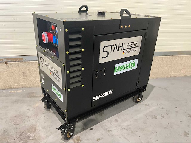 2026 stahlwerk sw-20 20 kva noodstroom diesel generator - afbeelding 1 van  19