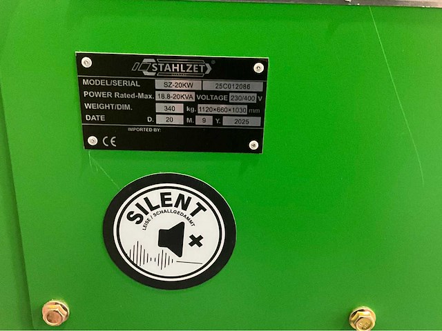 2026 stahlzet germany sz-20 20 kva noodstroom diesel generator - afbeelding 11 van  20