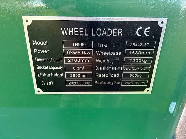 2026 toho th960 elektrische shovel - afbeelding 10 van  23