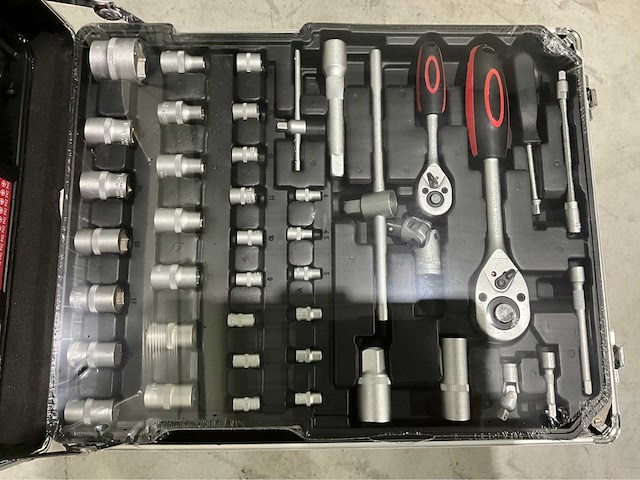 2026 trolly zilver 186 stuks gereedschapswagen - afbeelding 5 van  10