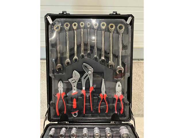 2026 trolly zwart 186 stuks gereedschapswagen - afbeelding 5 van  11