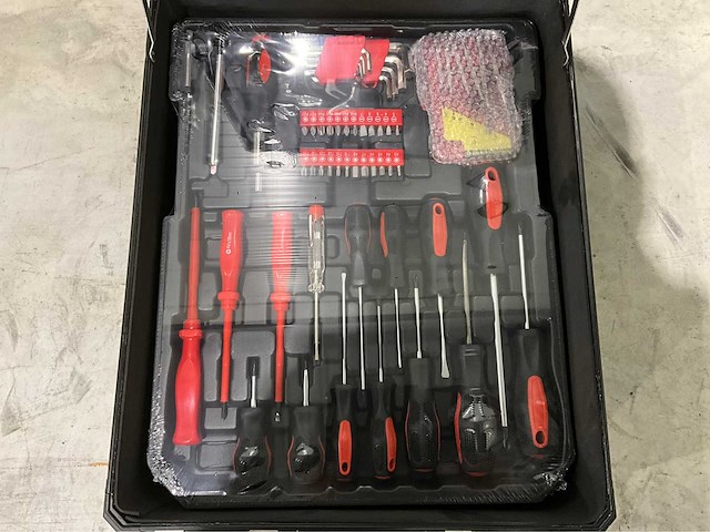 2026 trolly zwart 186 stuks gereedschapswagen - afbeelding 8 van  11