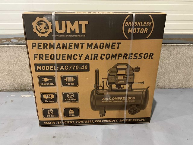 2026 umt ac770-40 40 liter hogedrukcompressor - afbeelding 4 van  8