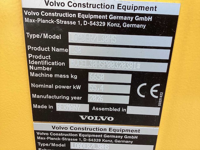 2026 volvo l30hs shovel - afbeelding 5 van  39